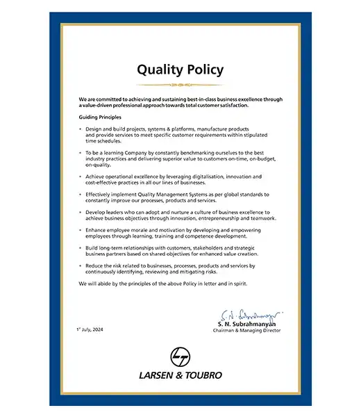 Our Quality Policy